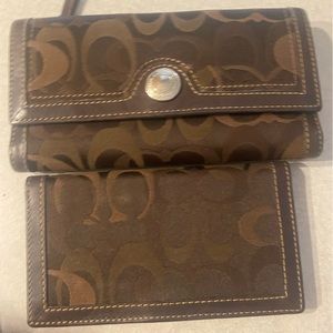 Coach Wallet with Checkbook Holder Insert